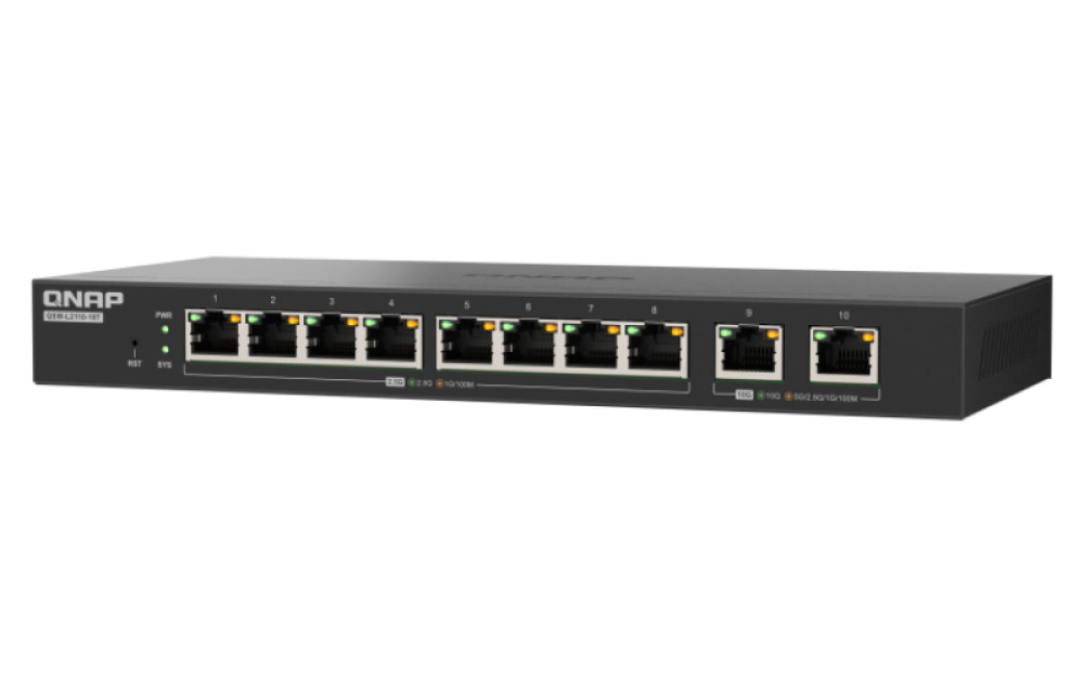 QNAP QSW-L2110-10T Switch 10-porte 10 Gigabit Ethernet / 2.5 Gigabit Ethernet - vue 7