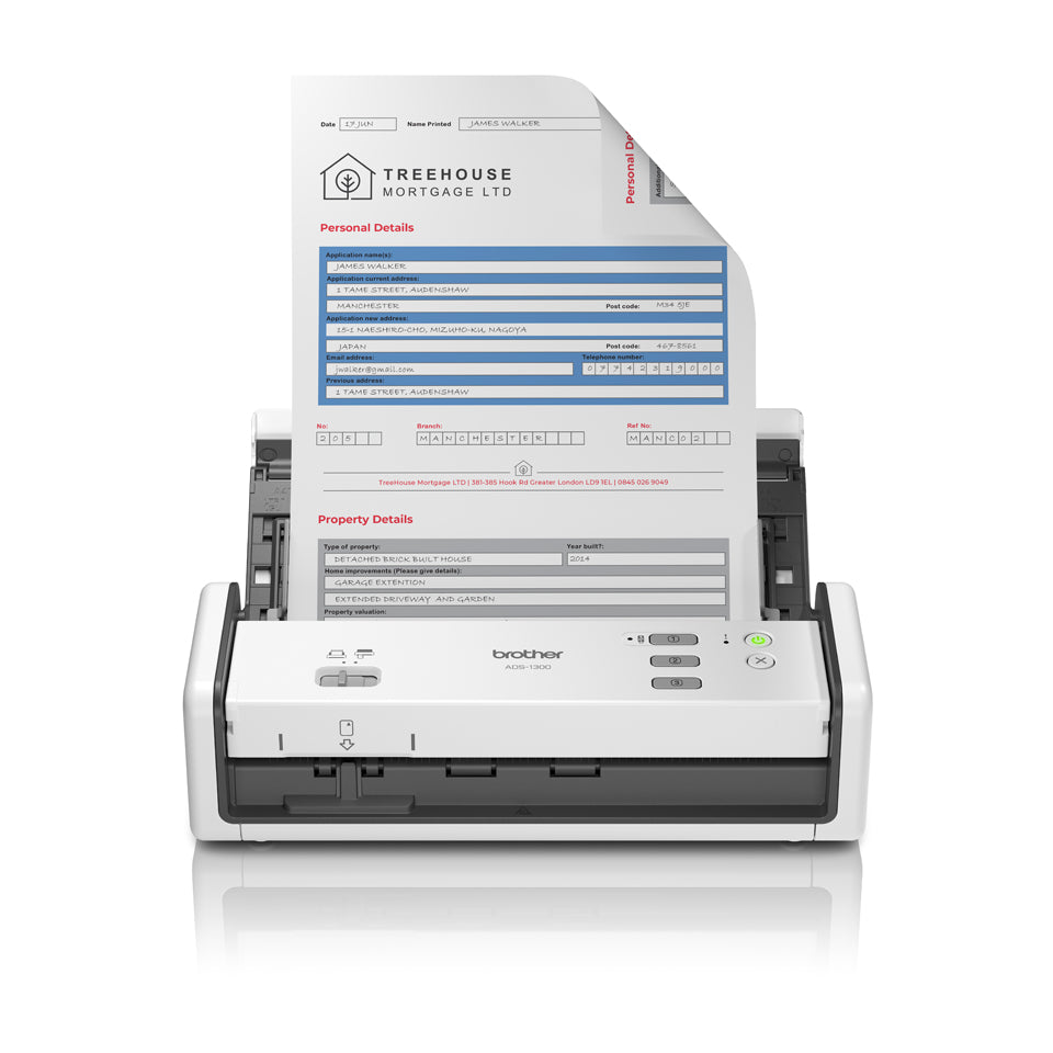 Brother ADS-1300 Scanner de Documents Compact et Portable