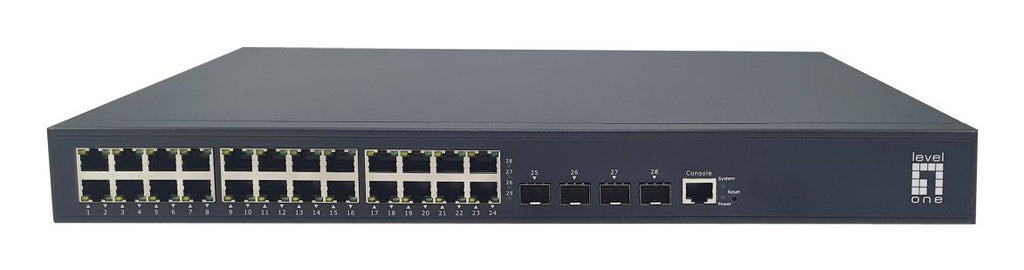 LevelOne Switch GTP-2871DP 24 Ports GE et 4 Ports 10G SFP+, 400W
