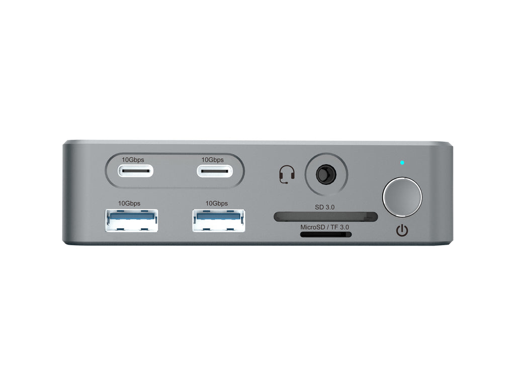 Conceptronic DONN25G Station d'accueil USB 3.2 Gen 2 Type-C, 4K Ultra HD, Argent