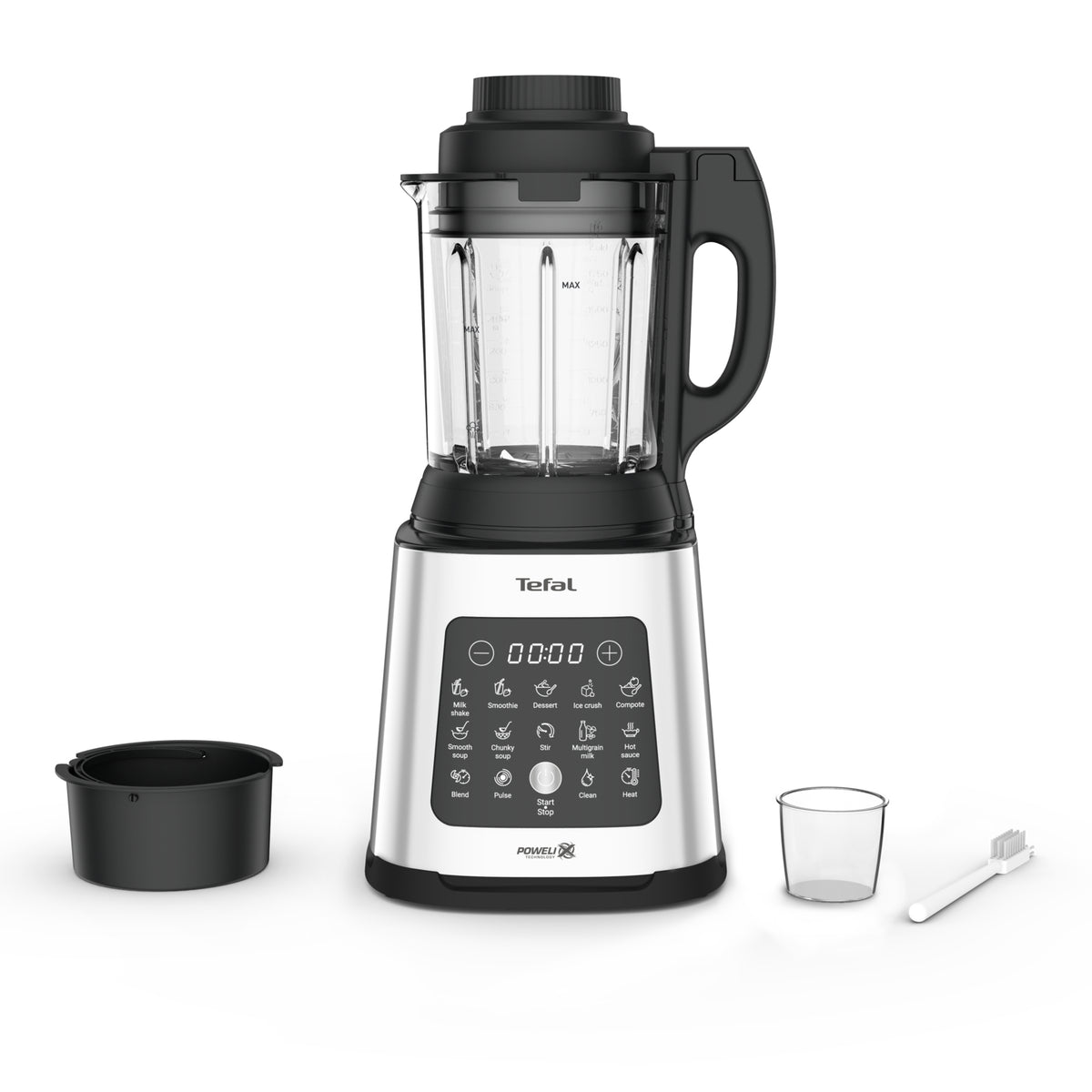 Tefal Perfectmix Cook BL83SD Mélangeur de table 1400 W, 1,75 L, Noir et Acier inoxydable