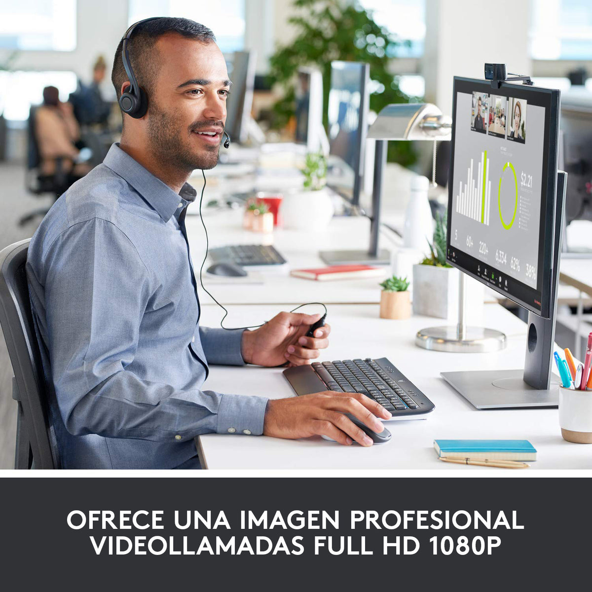 Logitech 960-001055 1920x1080 Webcam
