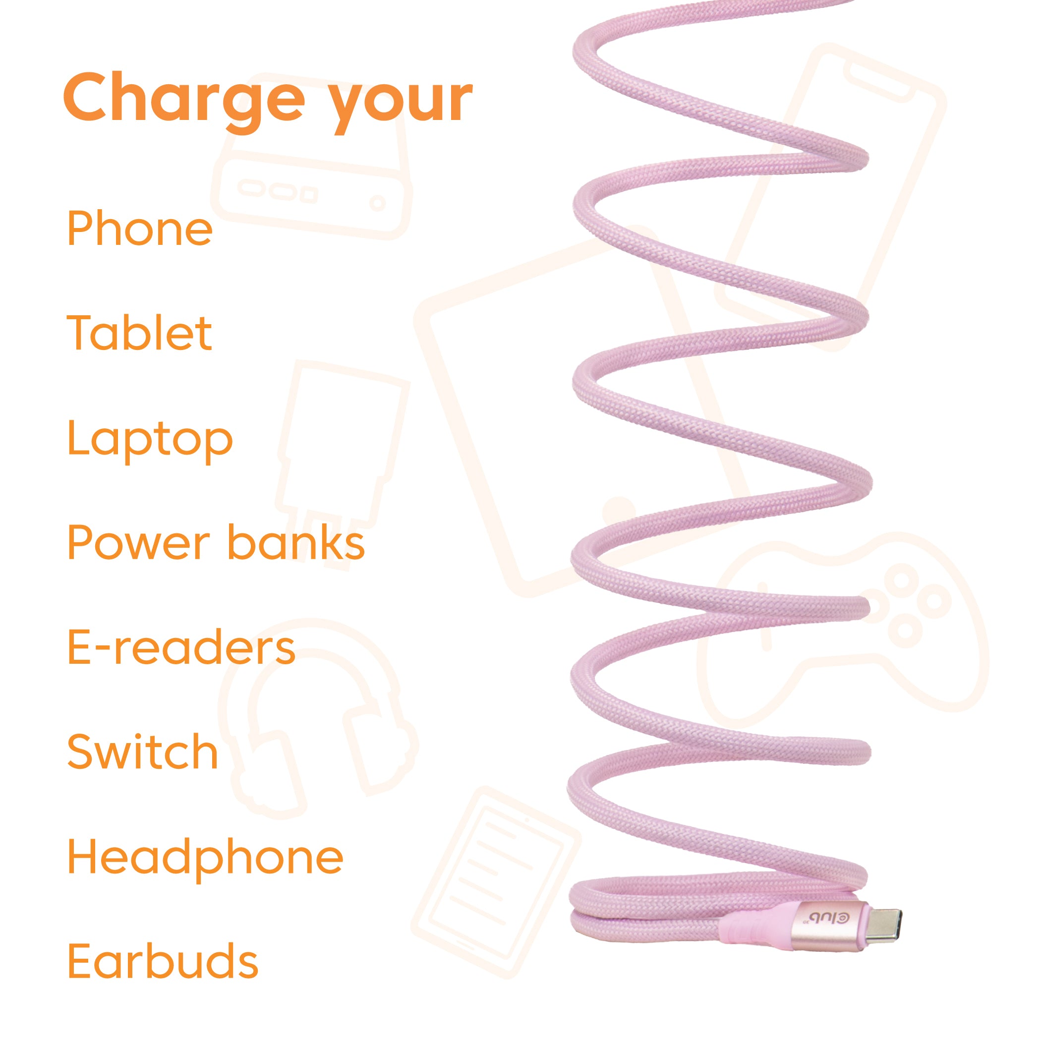 CLUB3D CAC-3031 câble USB USB 2.0 2 m USB C Rose