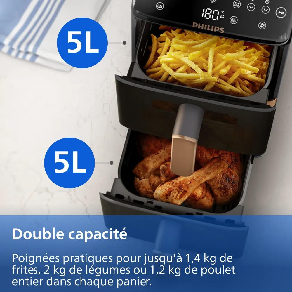 Philips 4000 series Airfryer à deux paniers superposés série 4000