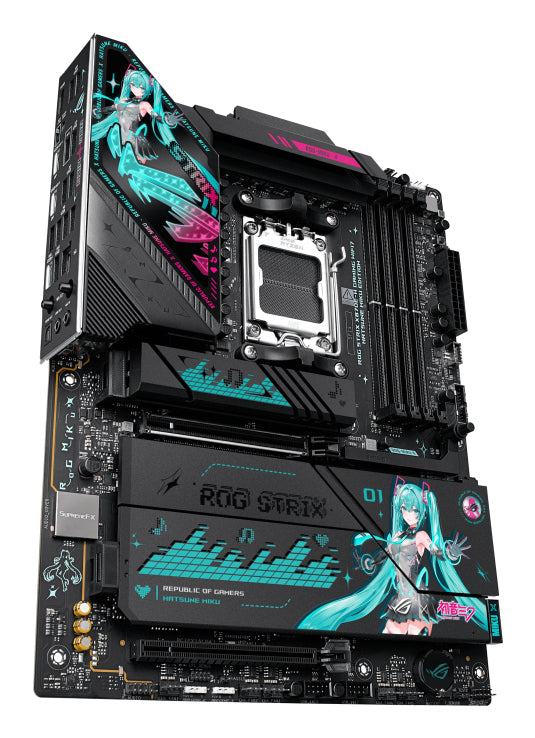ASUS ROG STRIX X870E-H Gaming WiFi 7 Hatsune Miku Edition Carte Mère AMD X870E Socket AM5 ATX