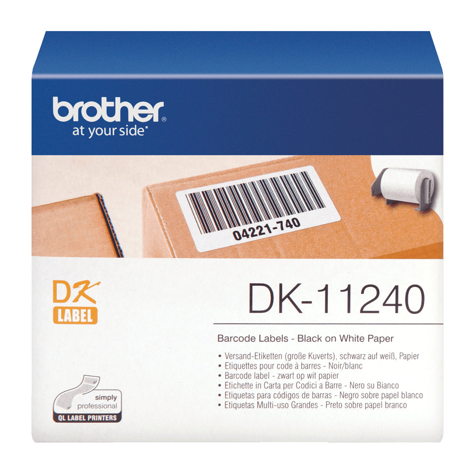 Brother DK-11240 - Rouleau d'étiquettes original – Noir sur blanc, 102 x 51 mm - vue 2