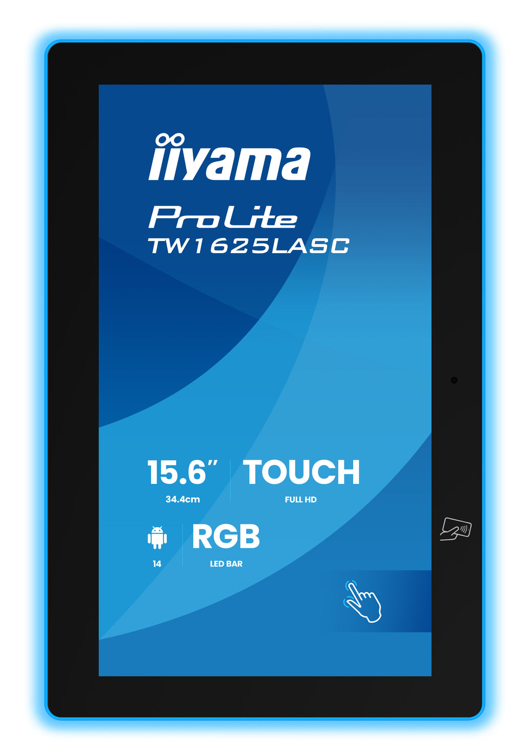 iiyama TW1625LASC-B3PNR écrans d’affichage de salle de réunion 39,6 cm (15.6") 1920 x 1080 pixels LED Wi-Fi 6 (802.11ax)