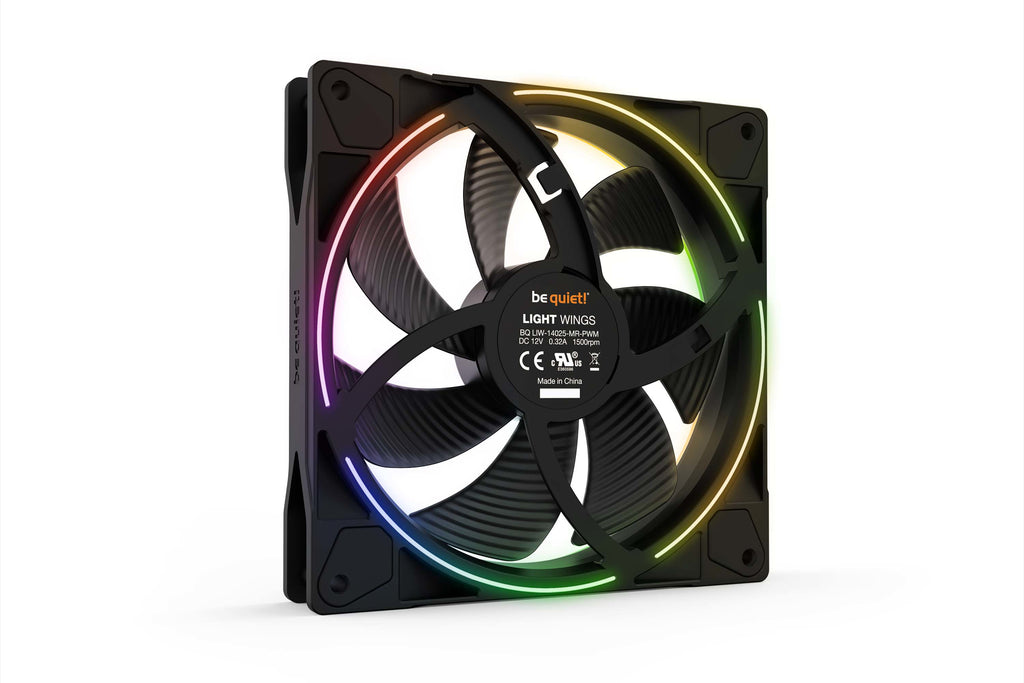 be quiet! Light Wings 140 mm PWM Ventilateur PC ARGB