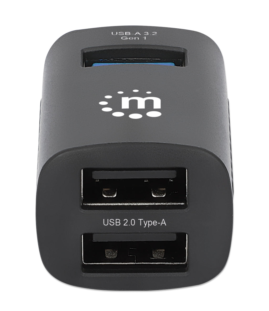 Manhattan Hub USB-C 3 ports ultra compact, 1x USB 3.0 5 Gbit/s et 2x USB 2.0 480 Mbit/s