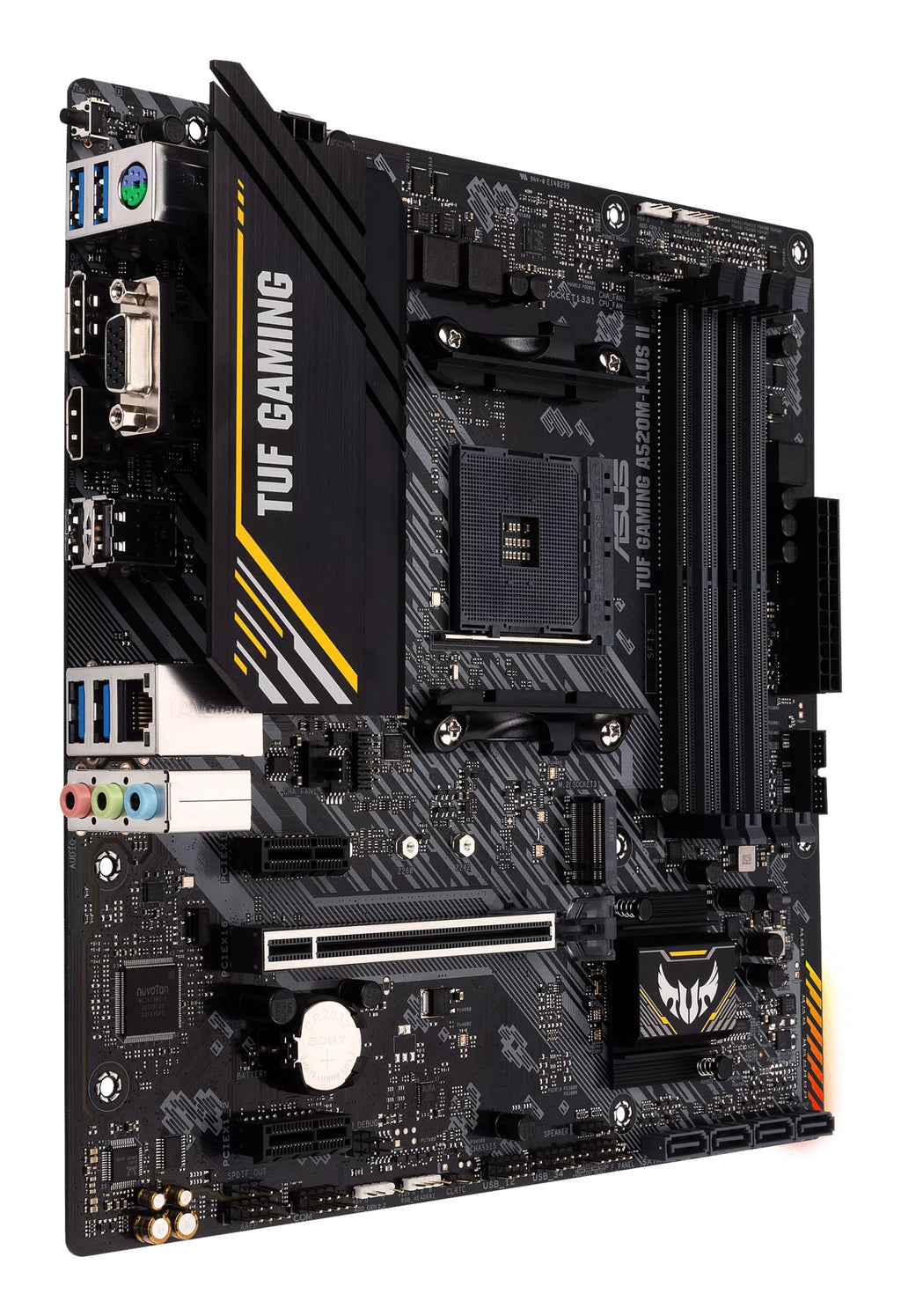 ASUS TUF GAMING A520M-PLUS II AMD A520 Emplacement AM4 micro ATX