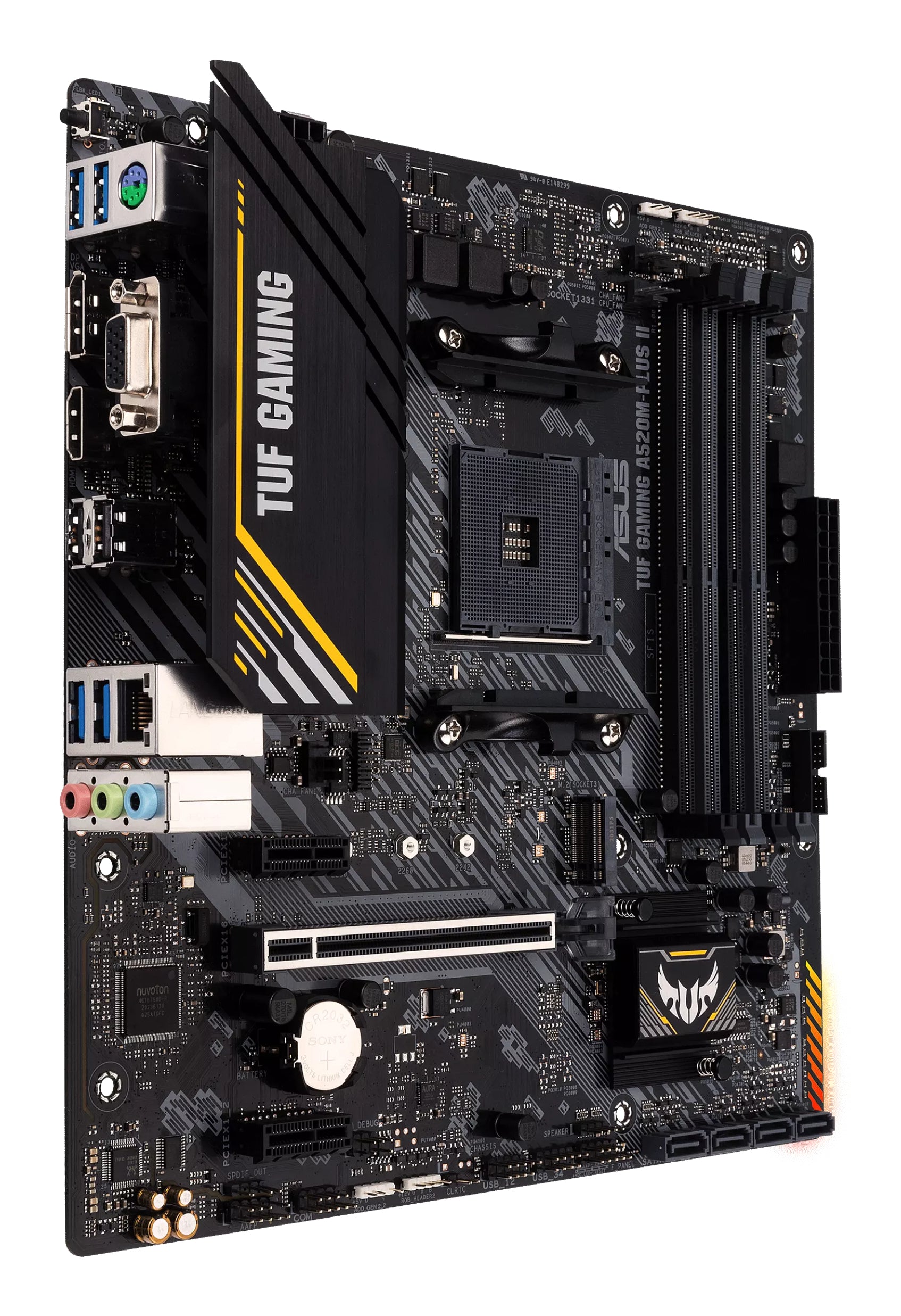 ASUS TUF GAMING A520M-PLUS II AMD A520 Emplacement AM4 micro ATX