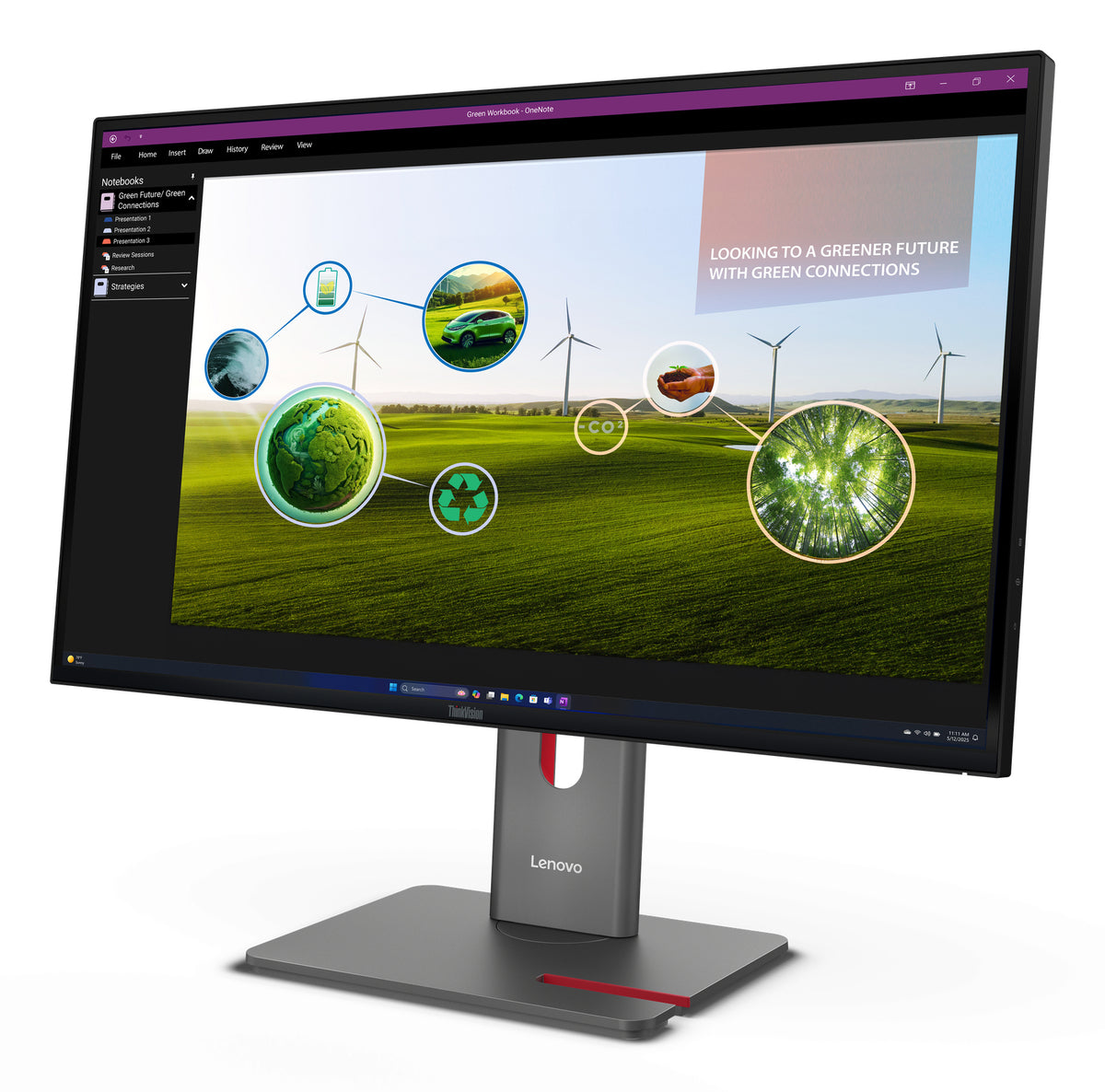 Lenovo ThinkVision P27Q-40 Moniteur - vue 4