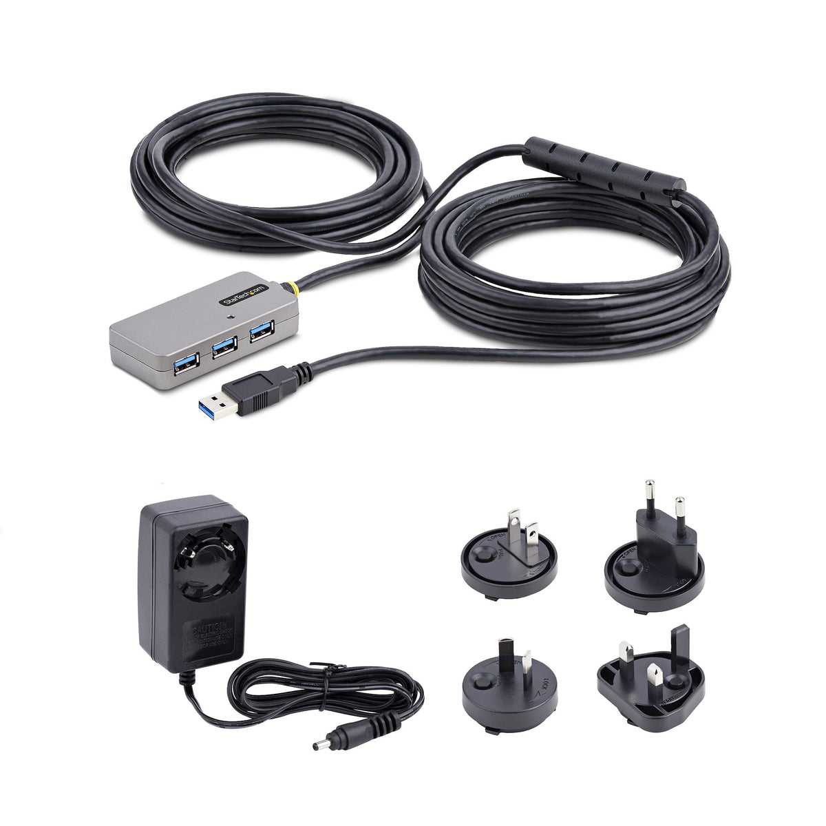 StarTech.com U01043-USB-EXTENDER hub & concentrateur USB 3.2 Gen 1 (3.1 Gen 1) Type-A 5000 Mbit/s Noir, Argent - vue 7