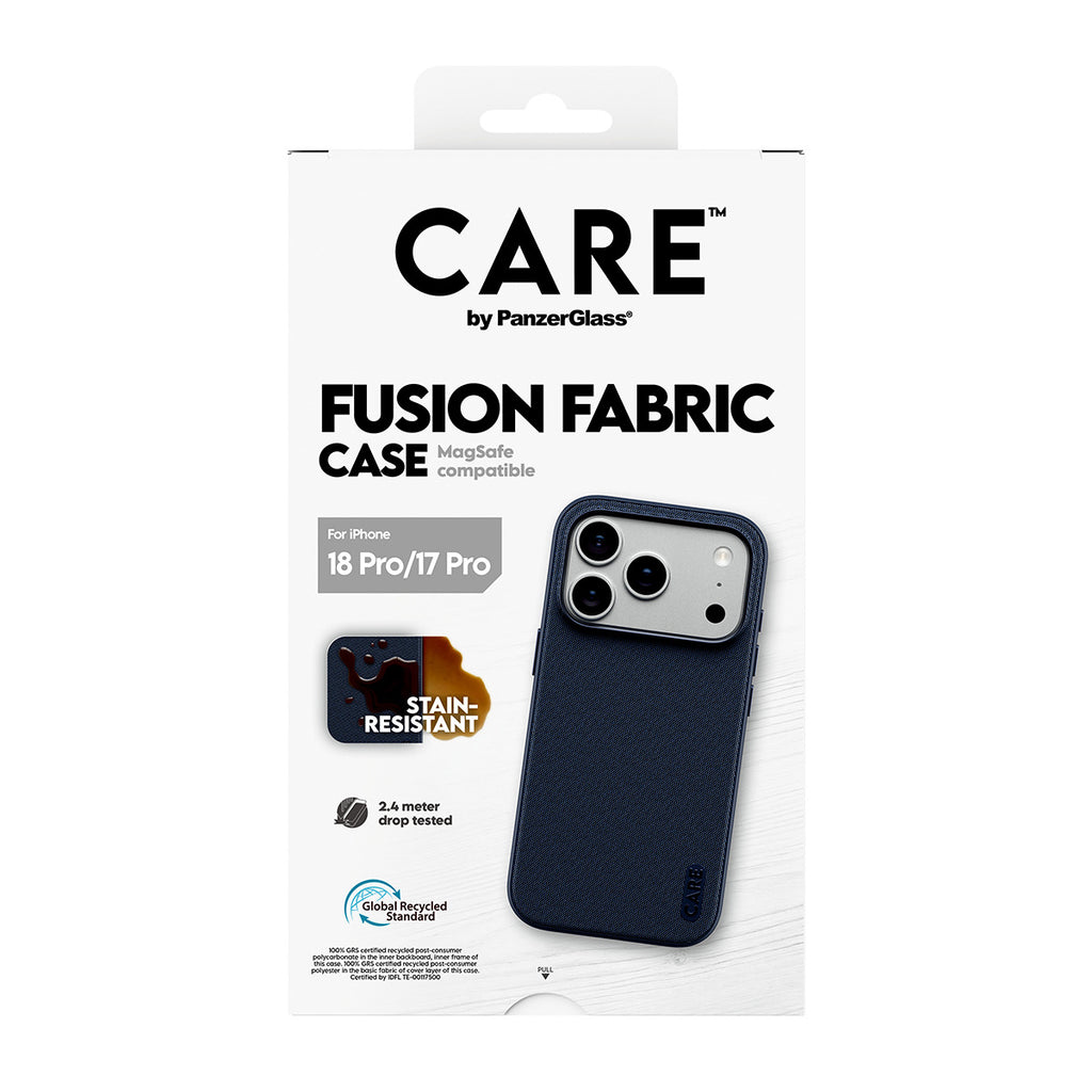 CARE™ by PanzerGlass® Fusion Fabric Case Blue w. M - vue 3