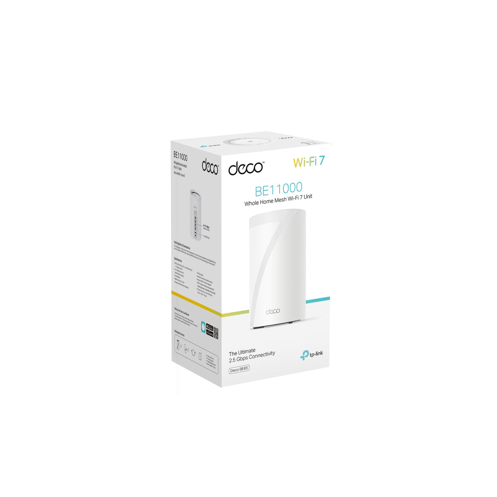 TP-Link Deco BE65 Système Wi-Fi 7 Maillé Tri-bande 11000 Mbit/s, Blanc