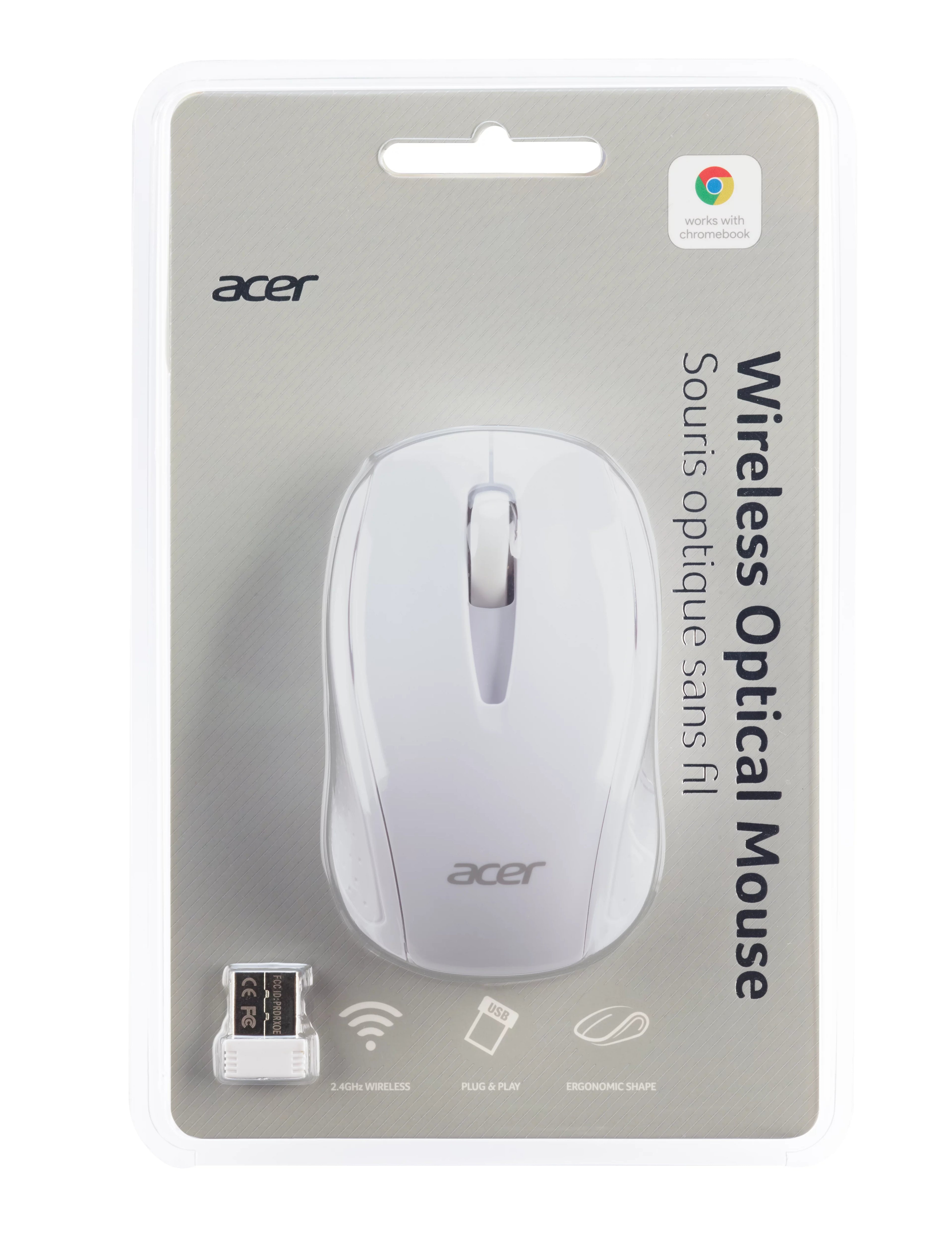 Acer AMR800 souris Ambidextre RF sans fil Optique 1600 DPI