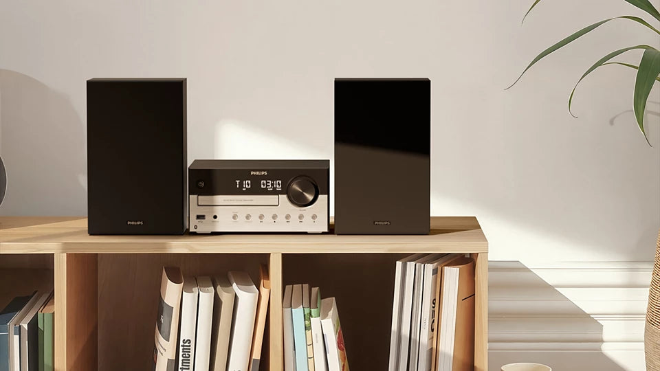 Philips TAM4205M2/12 ensemble audio pour la maison Système micro audio domestique 80 W Noir, Argent