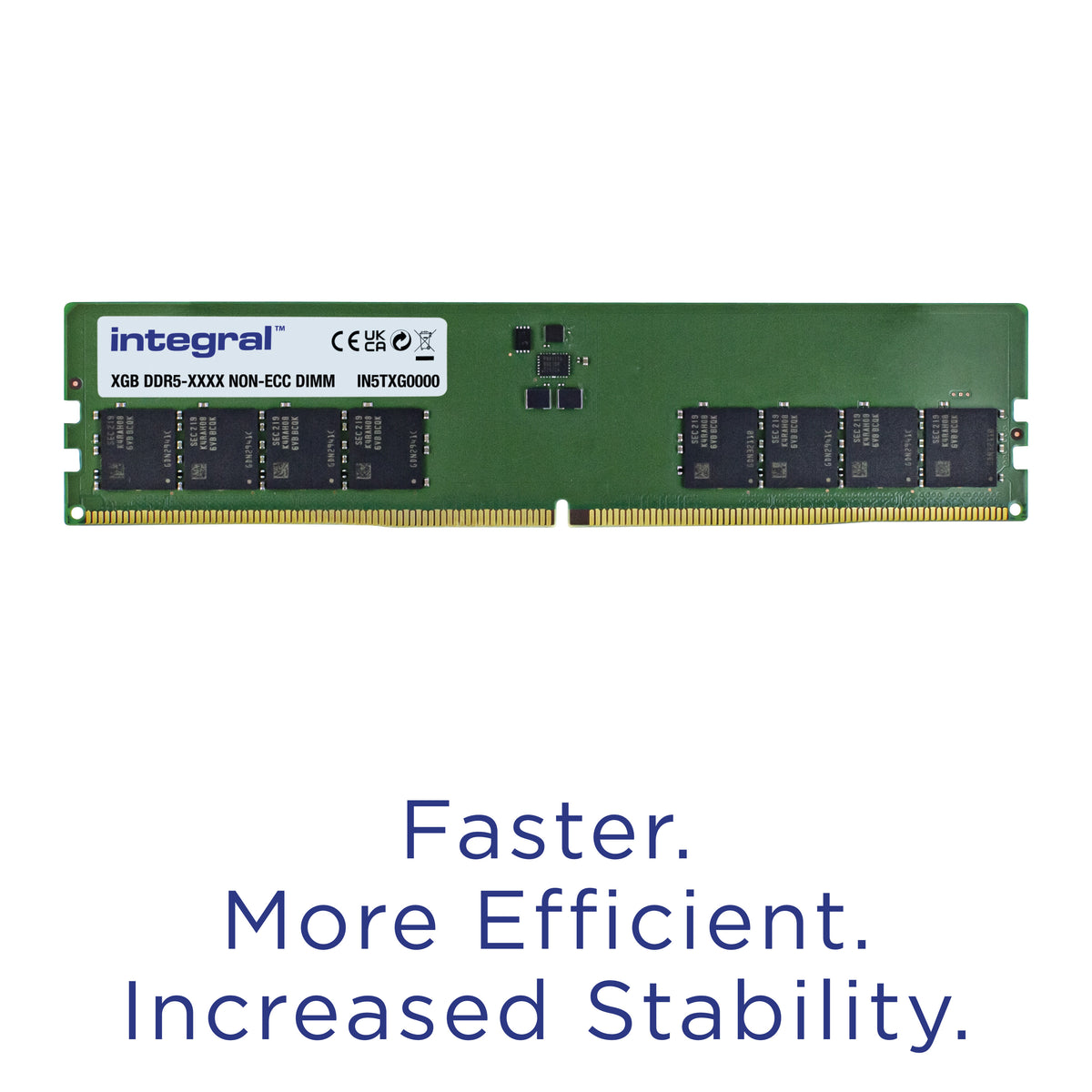 Integral IN5T32GNHRBX Module de Mémoire 32 Go DDR5 4800 MHz 288-pin DIMM