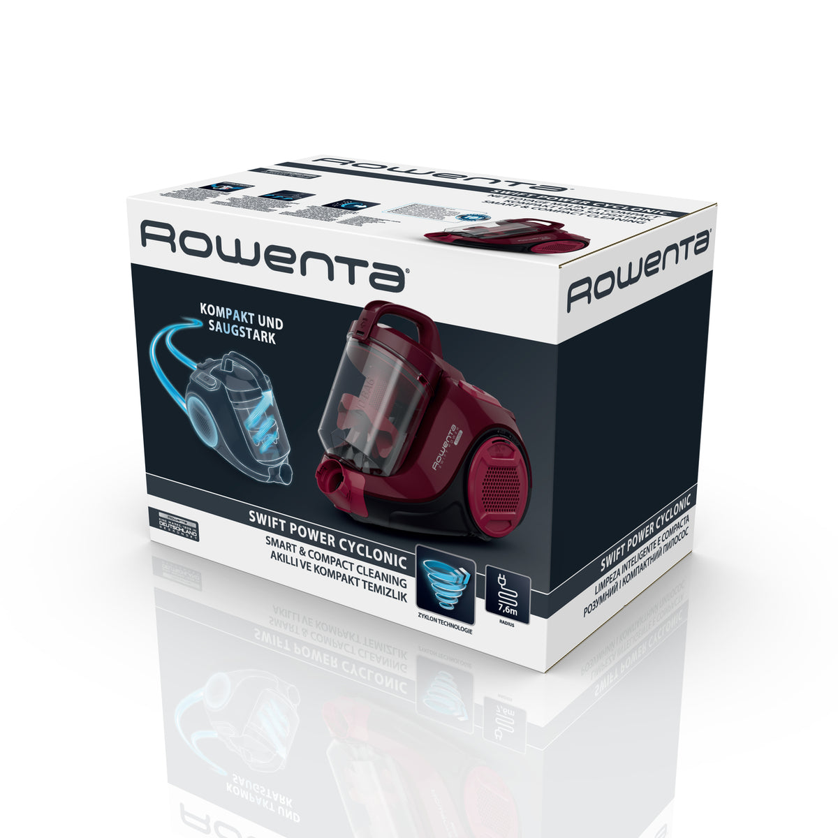 Rowenta Swift Power RO2933 1,2 L Aspirateur réservoir cylindrique Sec 750 W Sans sac - vue 6