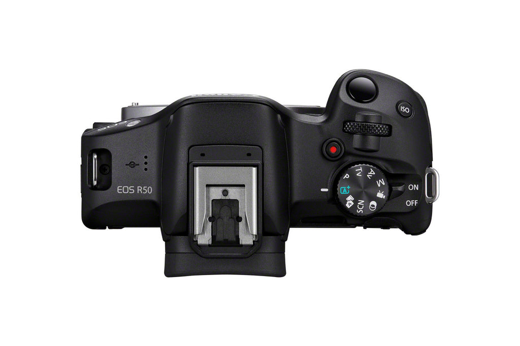 Canon EOS R50 Kit avec Objectif RF-S 18-45mm F4.5-6.3 IS STM, 24,2 MP CMOS, Noir