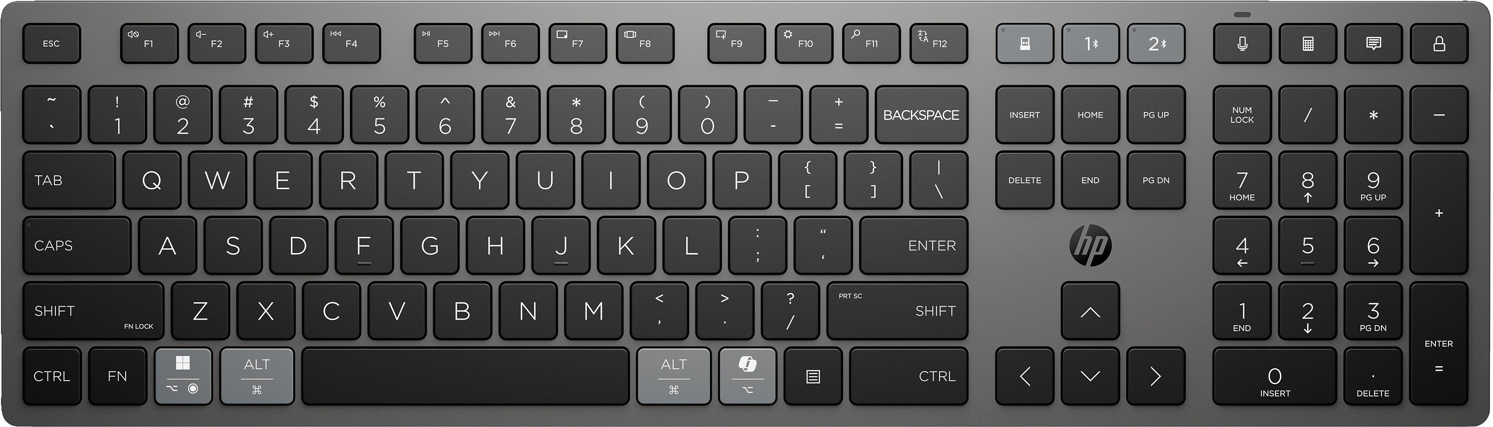 HP Clavier sans fil rechargeable multi-appareil 725