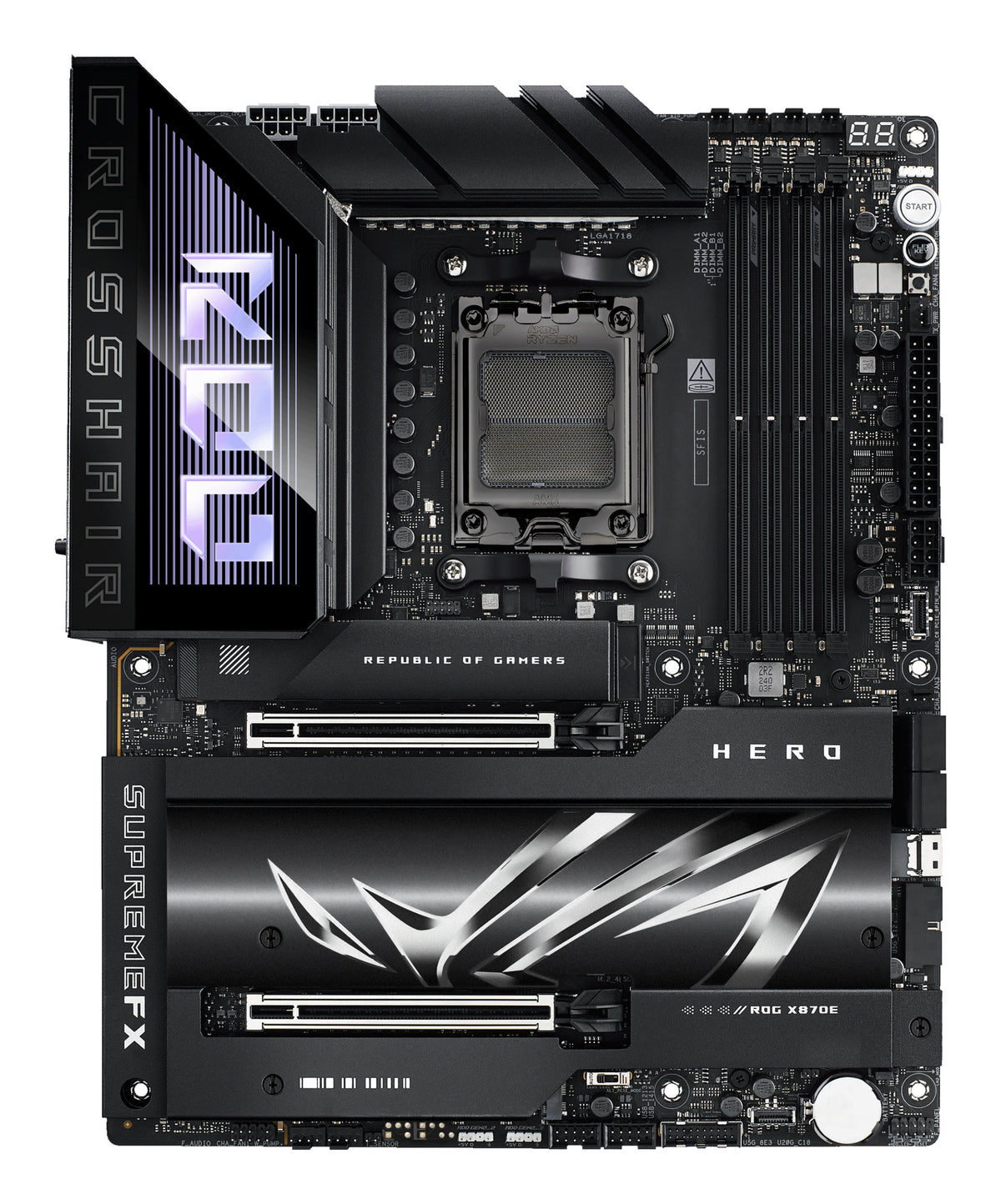 ASUS ROG Crosshair X870E Hero Carte Mère AMD X870E Socket AM5 ATX