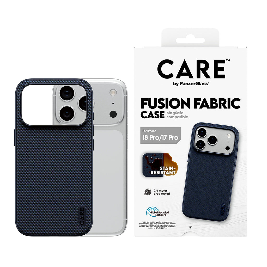 CARE™ by PanzerGlass® Fusion Fabric Case Blue w. M - vue 2