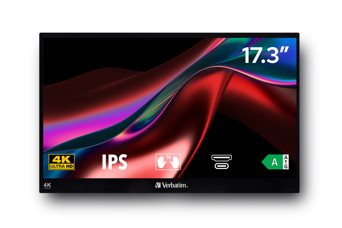 Verbatim PMT-17-4K 17.3 IPS 3840 x 2160 (4K) HDMI USB-C - vue 4