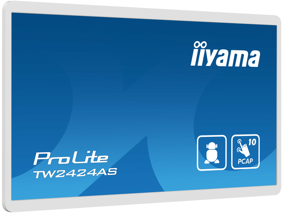 iiyama TW2424AS-W1 Écran d'affichage dynamique Écran plat de signalisation numérique 60,5 cm (23.8") Wifi 250 cd/m² 4K Ultra HD Noir Écran tactile Intégré dans le processeur Android 24/7 - vue 3