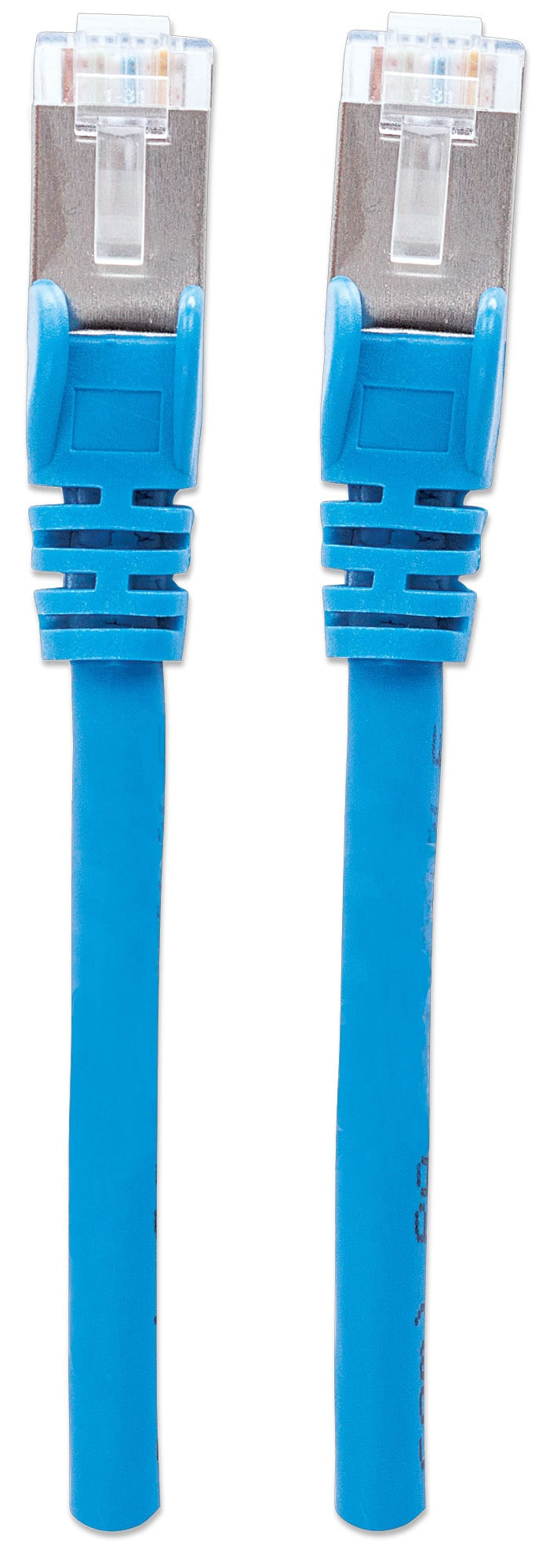 Intellinet Câble patch réseau, Cat6, 0,5 m, bleu, cuivre, S/FTP, LSOH/LSZH, PVC, RJ45, contacts plaqués or, anti-accroc, avec manchon, garantie à vie - vue 4