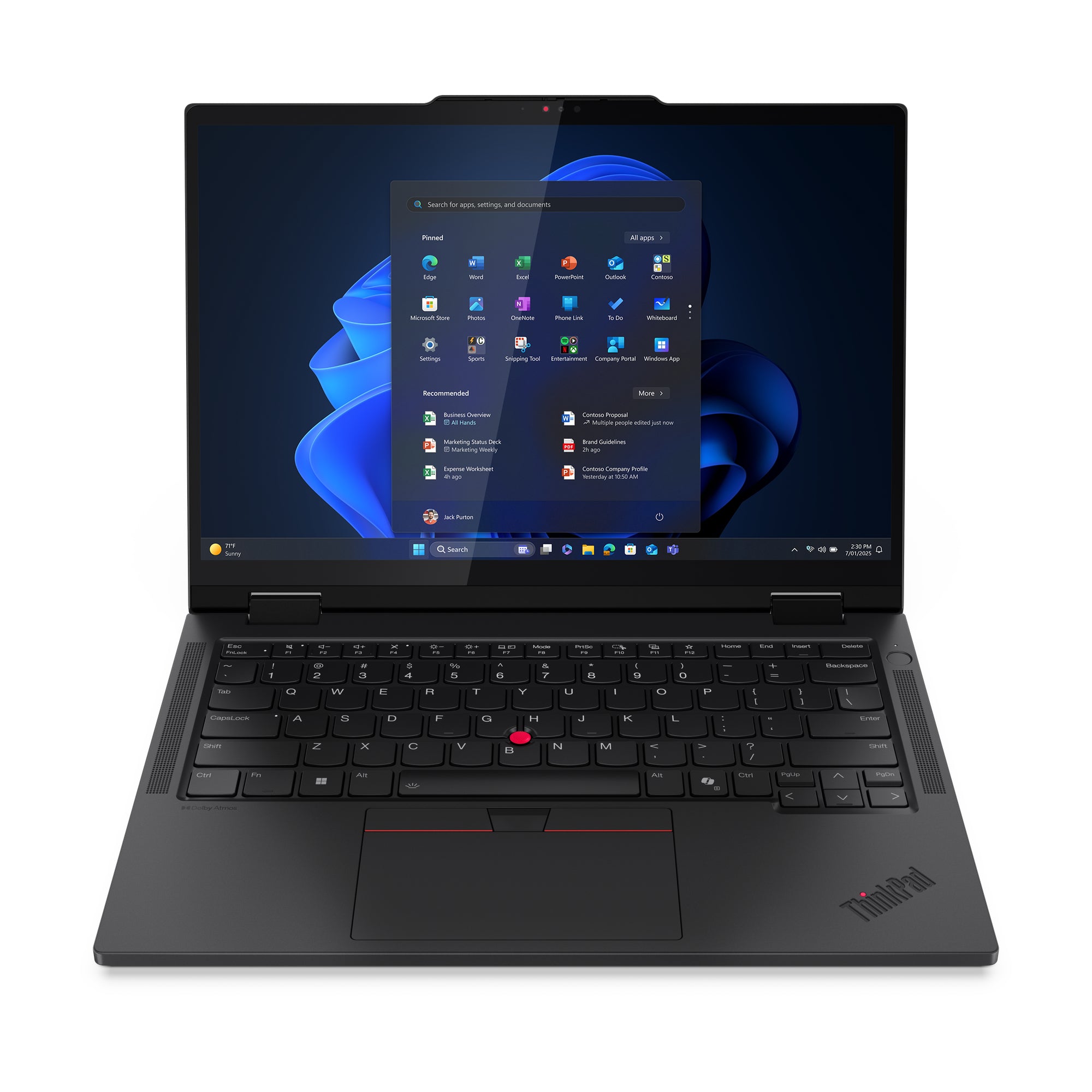 Lenovo ThinkPad T14s 2-in-1 Gen 1 Intel Core Ultra 7 255U Hybride (2-en-1) 35,6 cm (14") Écran tactile WUXGA 32 Go LPDDR5x-SDRAM 1 To SSD Wi-Fi 7 (802.11be) Windows 11 Pro Allemand Noir