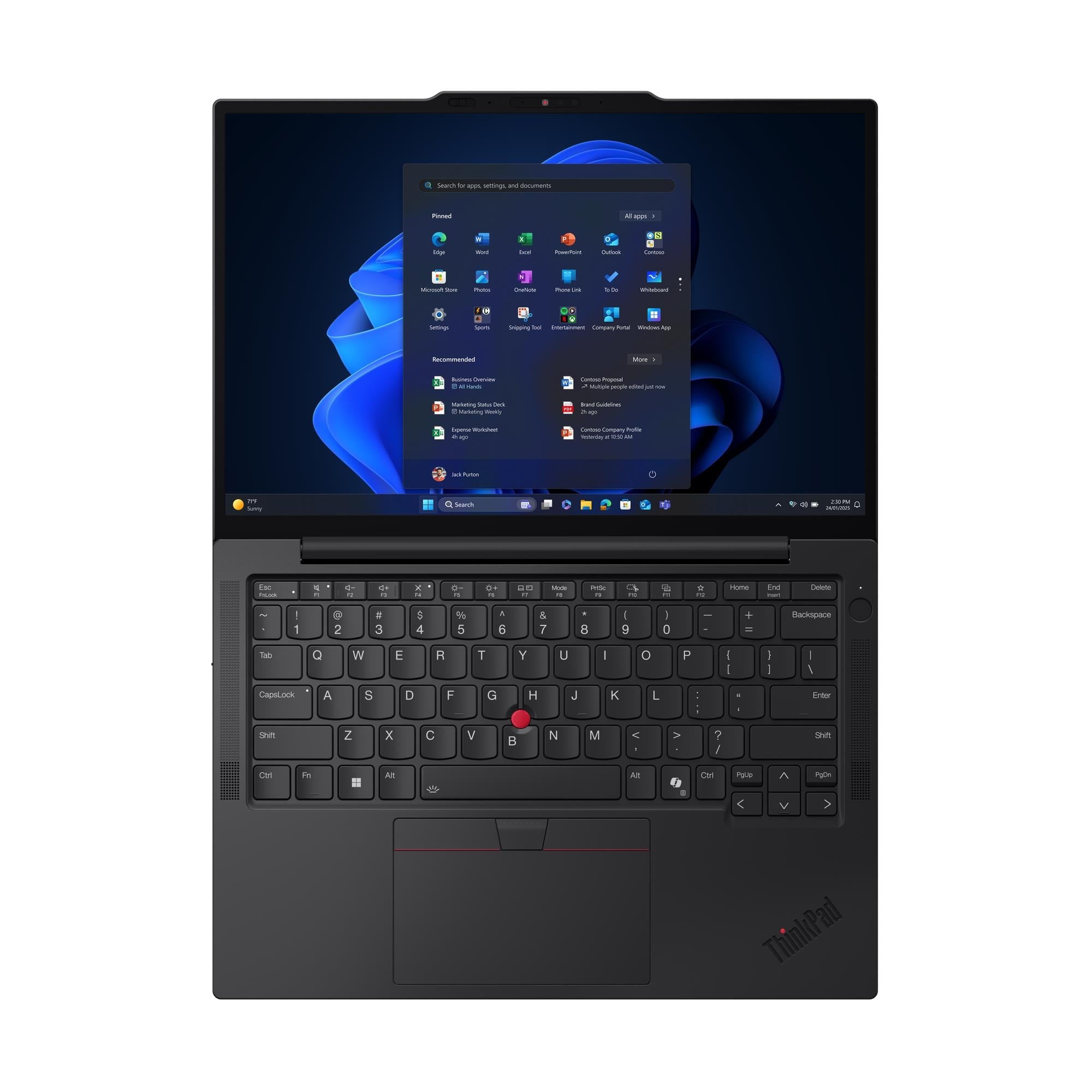 Lenovo ThinkPad X13 Gen 7 (Intel) Copilot+ PC Intel Core Ultra 7 355 Ordinateur portable 33,8 cm (13.3") Écran tactile WUXGA 32 Go LPDDR5x-SDRAM 512 Go SSD Wi-Fi 7 (802.11be) Windows 11 Pro Nordique Noir
