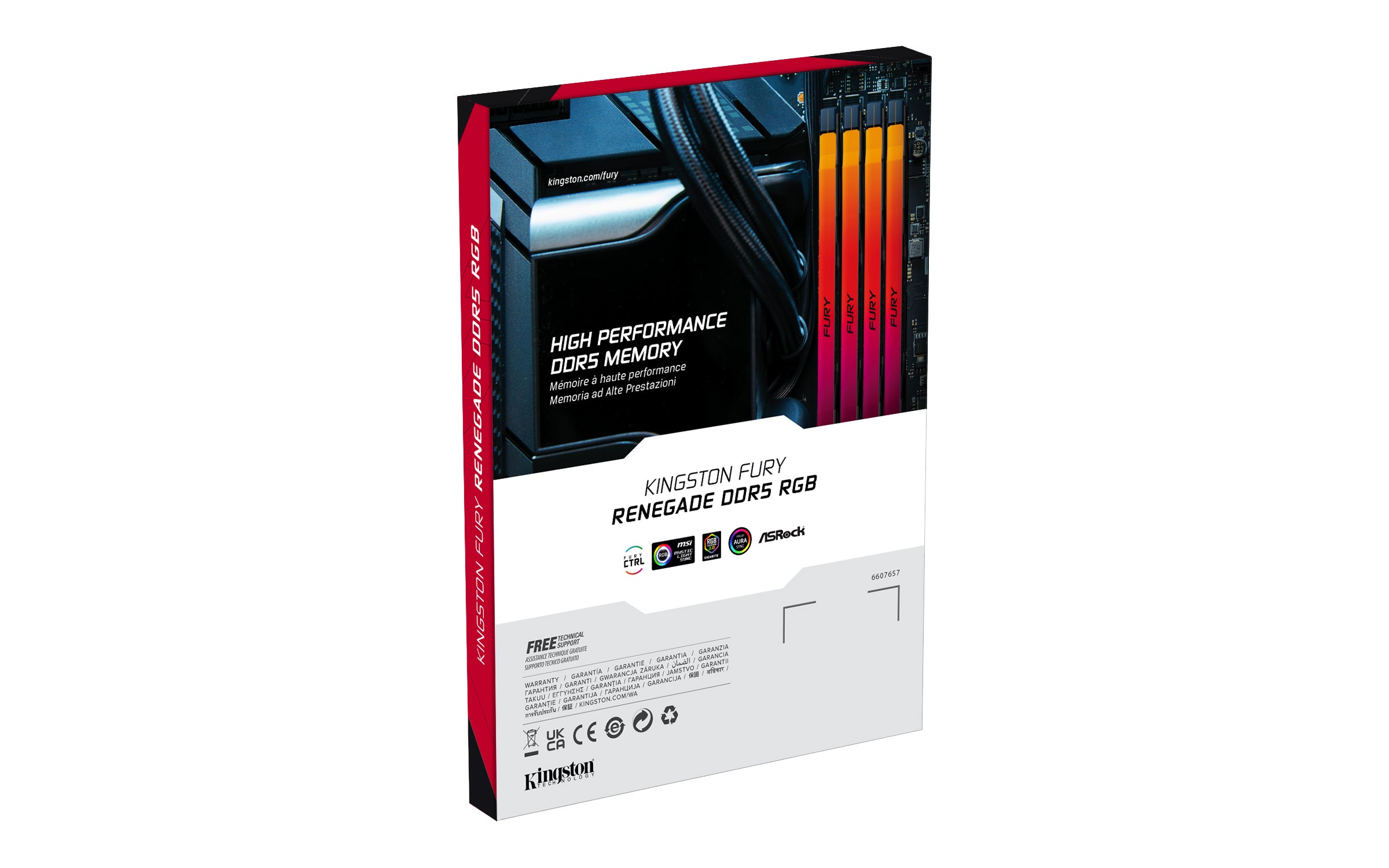 Kingston Technology FURY 32Go 6400MT/s DDR5 CL32 DIMM (Kit de 2) Renegade RGB