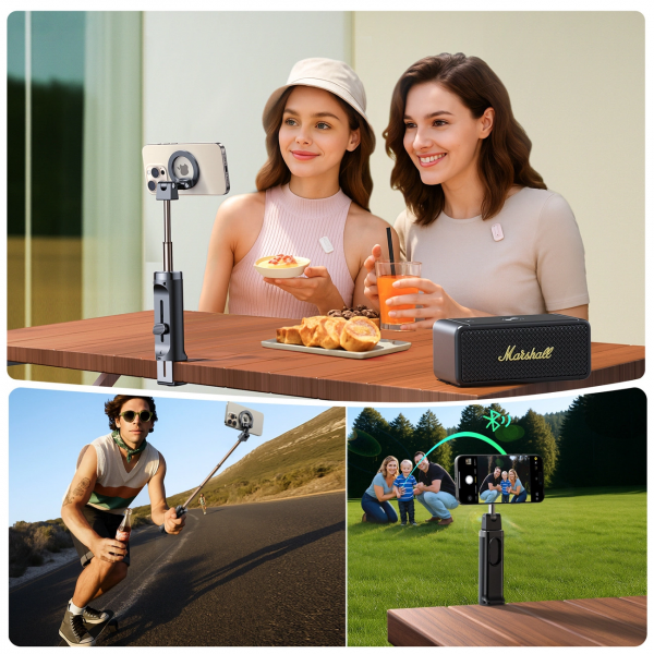 Joyroom Bluetooth Selfie Stick JR-ZS509, Universal, Black
