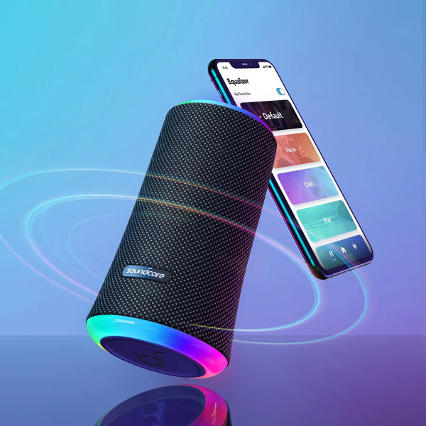 Anker Bluetooth Speaker SoundCore Flare 2, 20W, RGB, Waterproof, Black A3165G11
