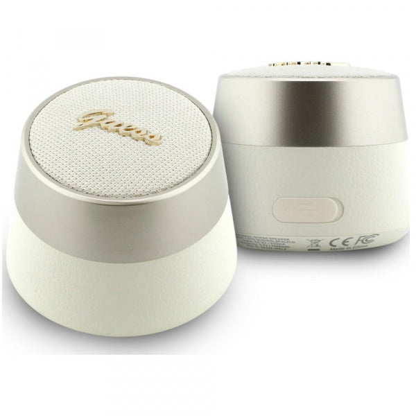 Guess Bluetooth Speaker Script Metal Logo, 5W, TWS, Gold