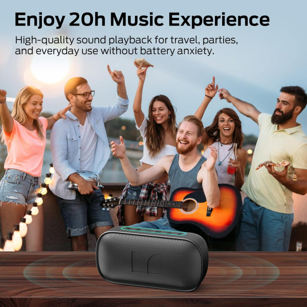 Monster Bluetooth Speaker S150, 14W, TWS, RGB, Waterproof, Black