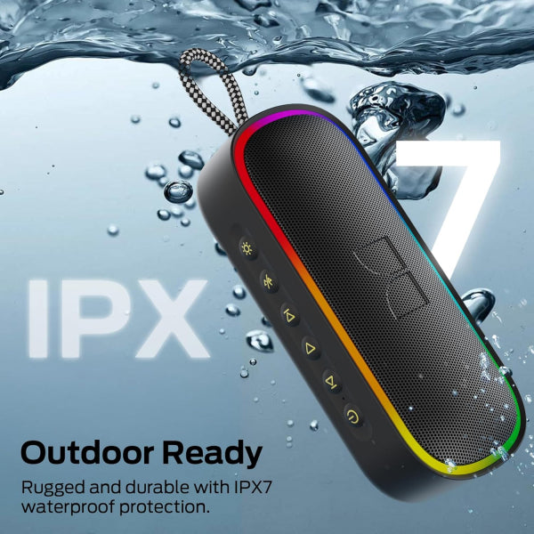 Monster Bluetooth Speaker S150 Plus, 40W, TWS, RGB, Waterproof, Black