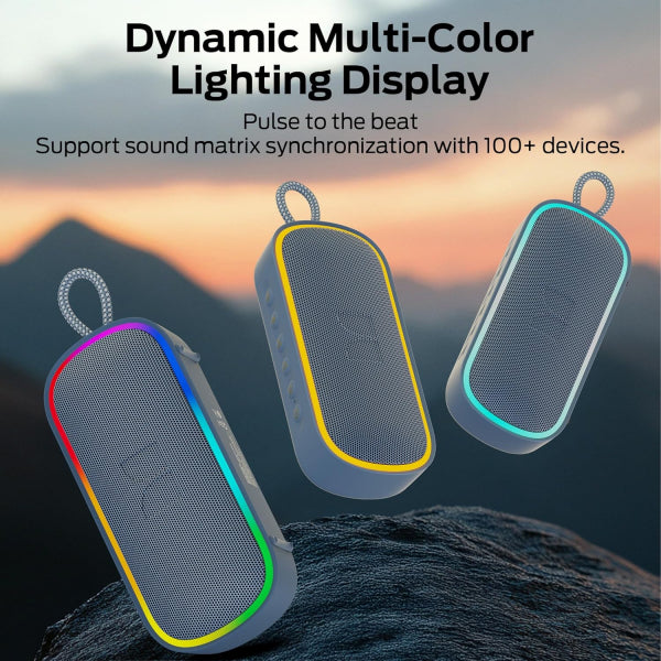 Monster Bluetooth Speaker S150 Plus, 40W, TWS, RGB, Waterproof, Nude