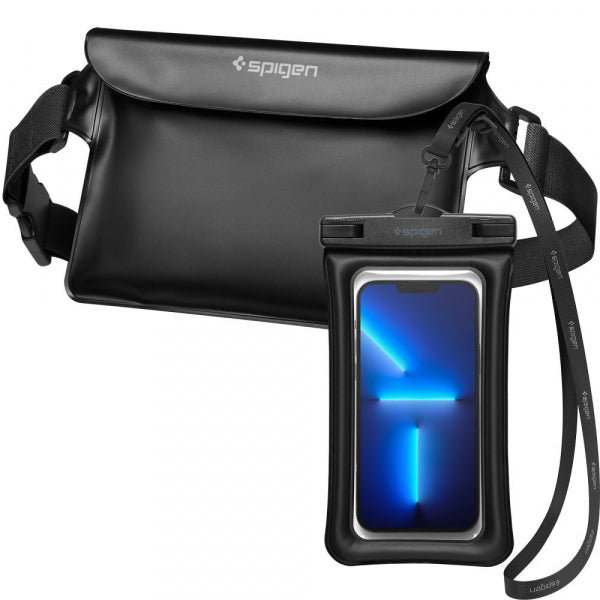 Spigen Waterproof Bag and Phone Pouch Case A621, Black AMP04533
