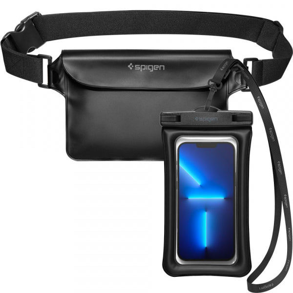 Spigen Waterproof Bag and Phone Pouch Case A621, Black AMP04533