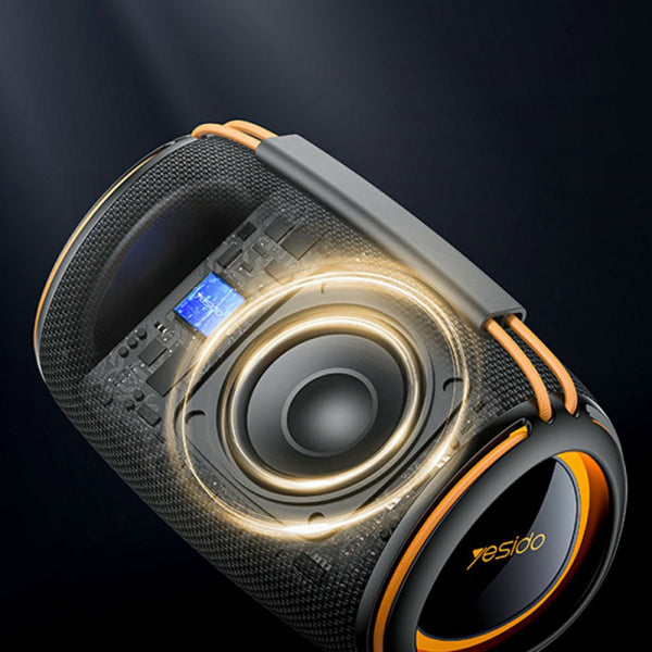 Yesido Bluetooth Speaker YSW39, 20W, TWS, RGB, Black