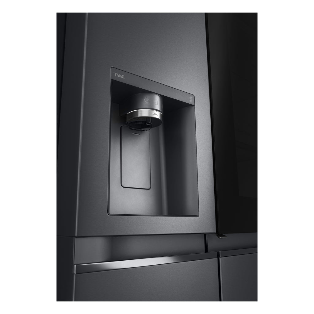 LG InstaView GSXV91MCAE frigo américain Pose libre 635 L Noir