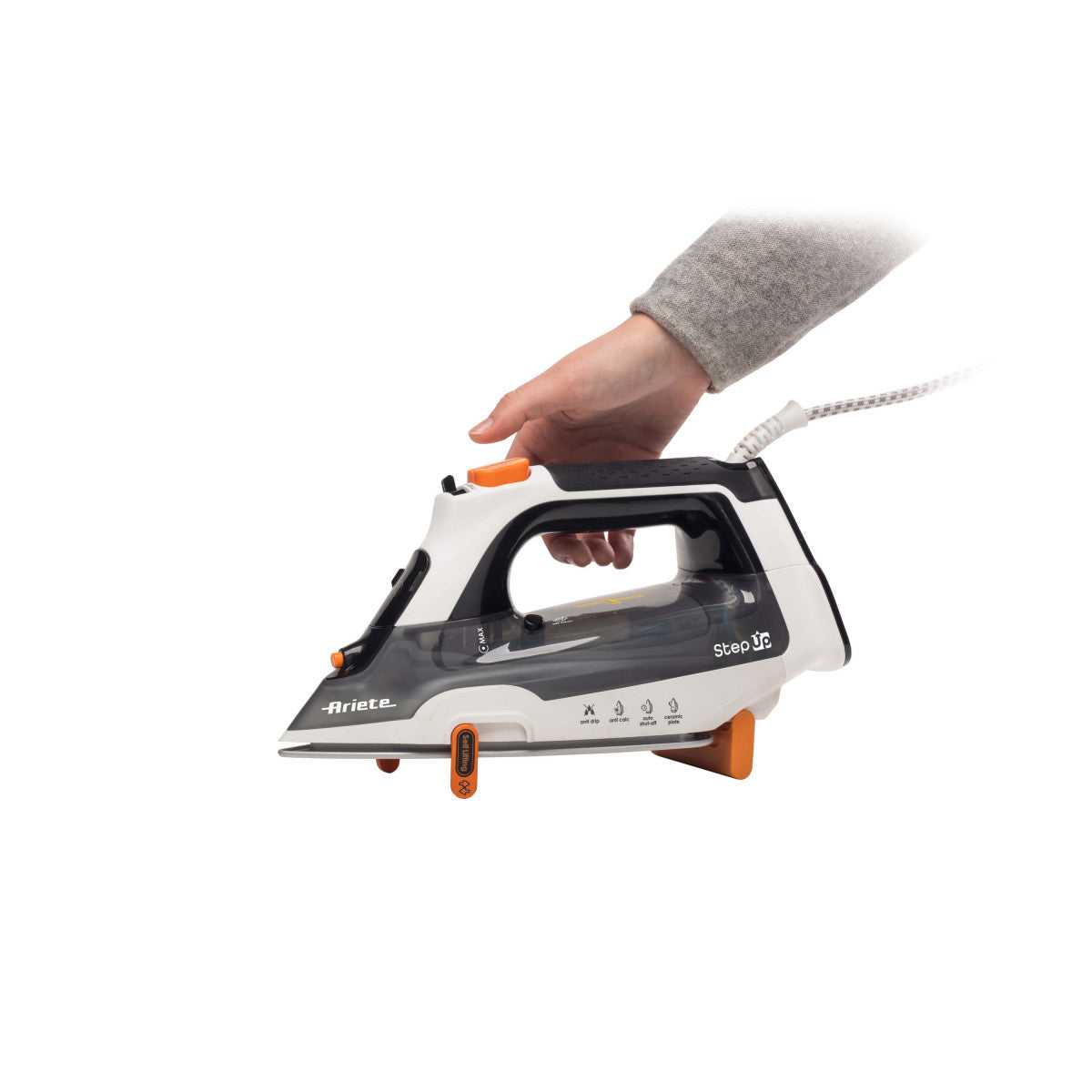 Ariete 6190/00 Fer à repasser à sec ou à vapeur Semelle céramique Ultraglide 2400 W Gris, Noir