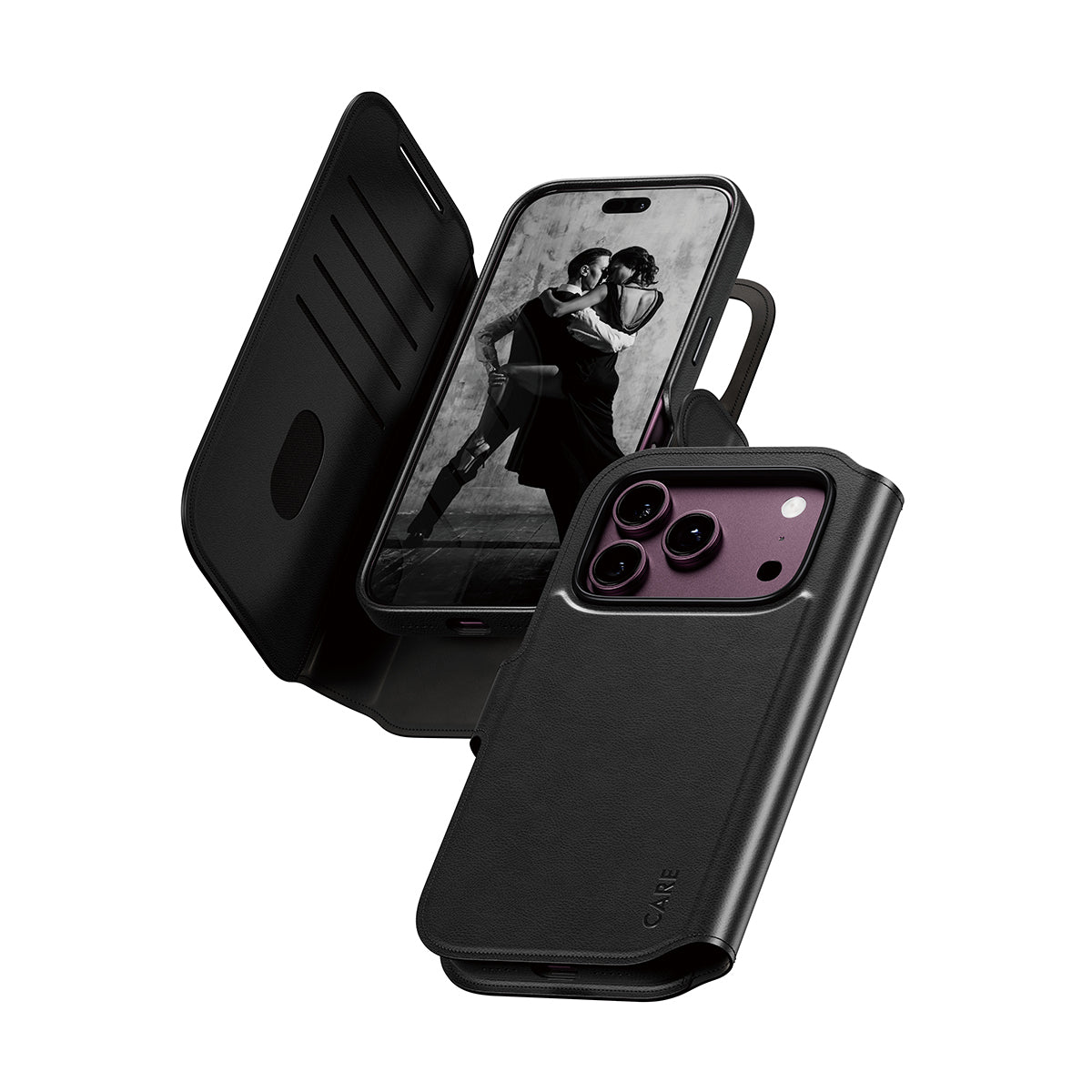 CARE™ by PanzerGlass® Tango 2-in-1 Wallet Case Black w. MagSafe iPhone 2026 Pro 17 Pro Bulk