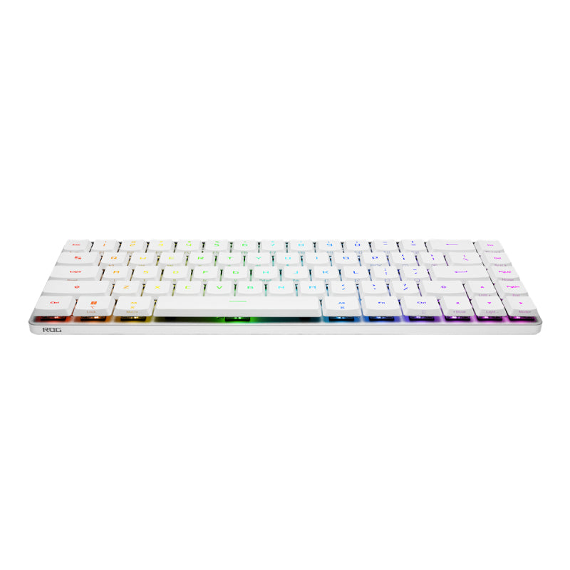 ASUS 90MP03EC-BKNA10 clavier Gaming USB + RF Wireless + Bluetooth Nordique Blanc