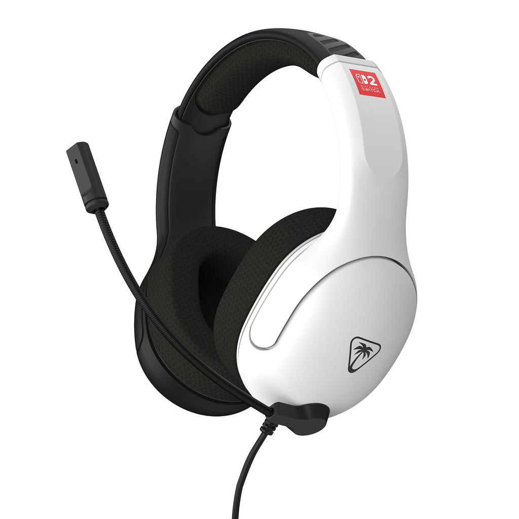 Turtle Beach Turtle Beach Airlite Fit Noir et Blanc Casque de gaming filaire sous licence officielle pour Nintendo Switch 2, Nintendo Switch, Lite - Modèle OLED