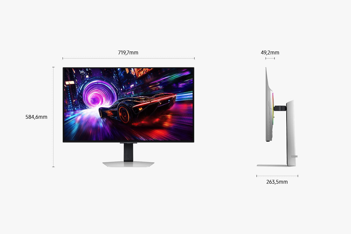 Samsung Samsung S32FG810SU écran plat de PC 81,3 cm (32") 2160 x 3840 pixels 4K Ultra HD OLED Argent