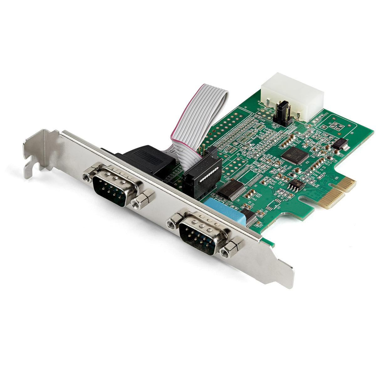 StarTech.com Carte adaptateur PCI Express vers serie RS232 - 2 ports - 16950 UART - Cache FIFO de 256 octets - ASIX AX99