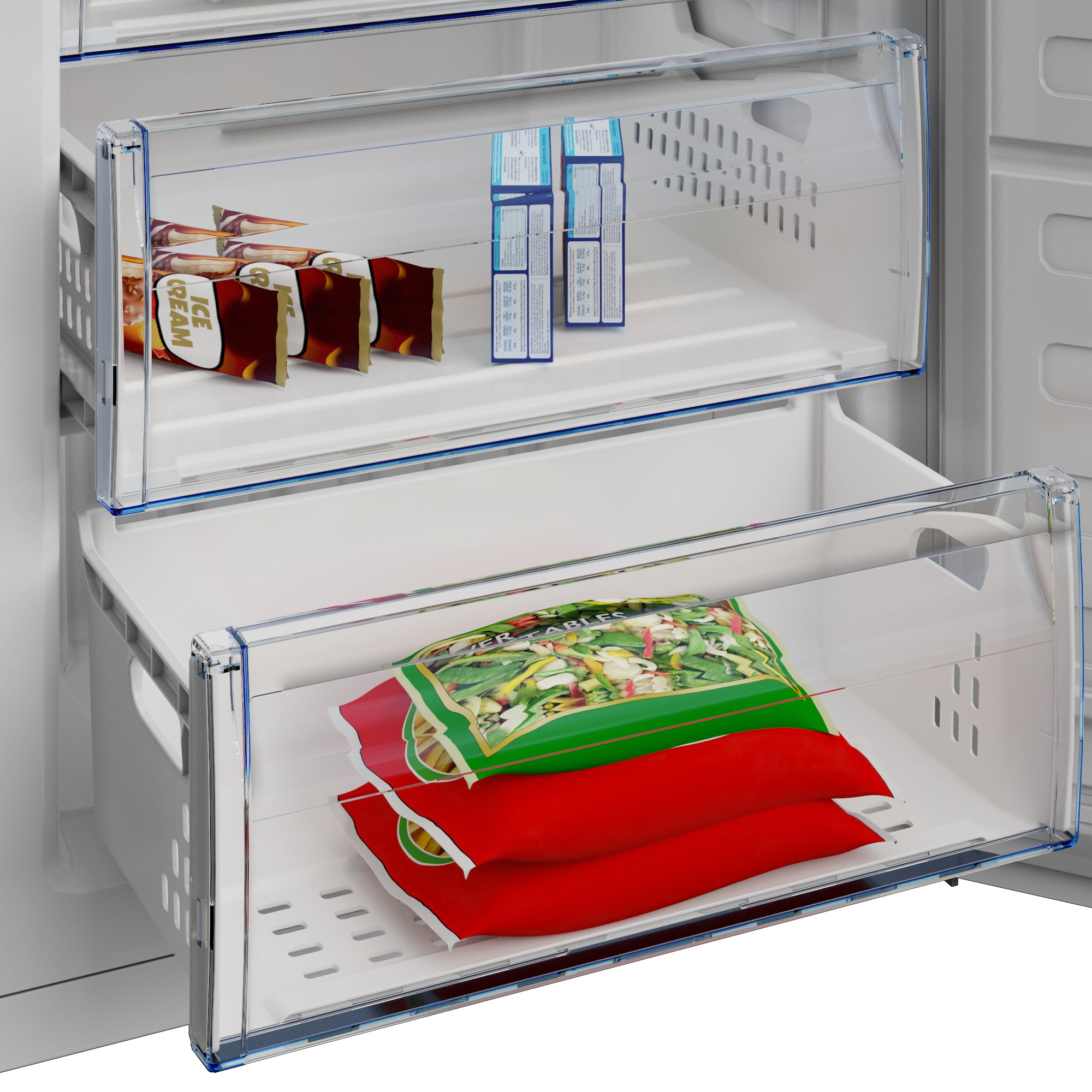 Beko RFSA240M41WN Congélateur vertical Pose libre 215 L Blanc